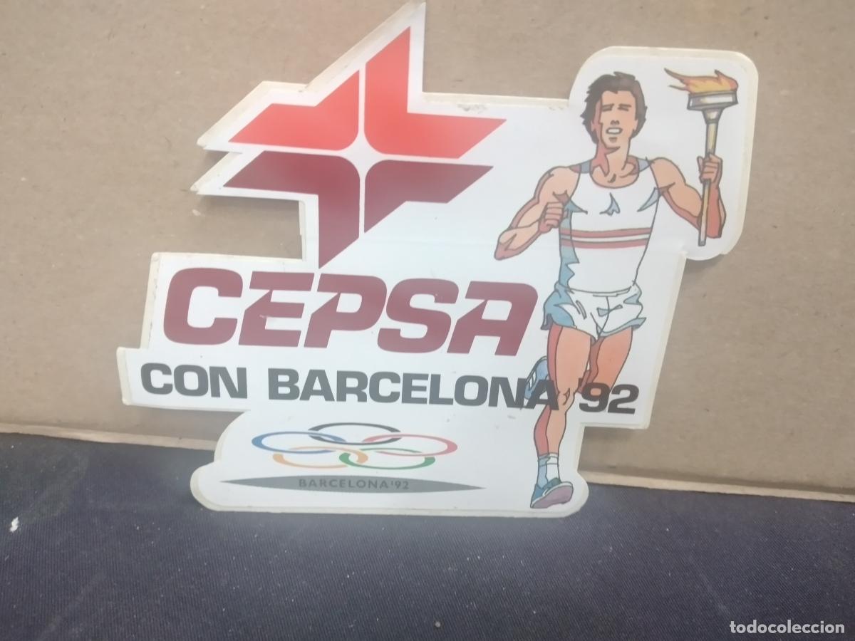 Pegatinas de colecci&oacute;n: ADHESIVO - PEGATINA CEPSA CON BARCELONA 92 - OLIMPIADAS