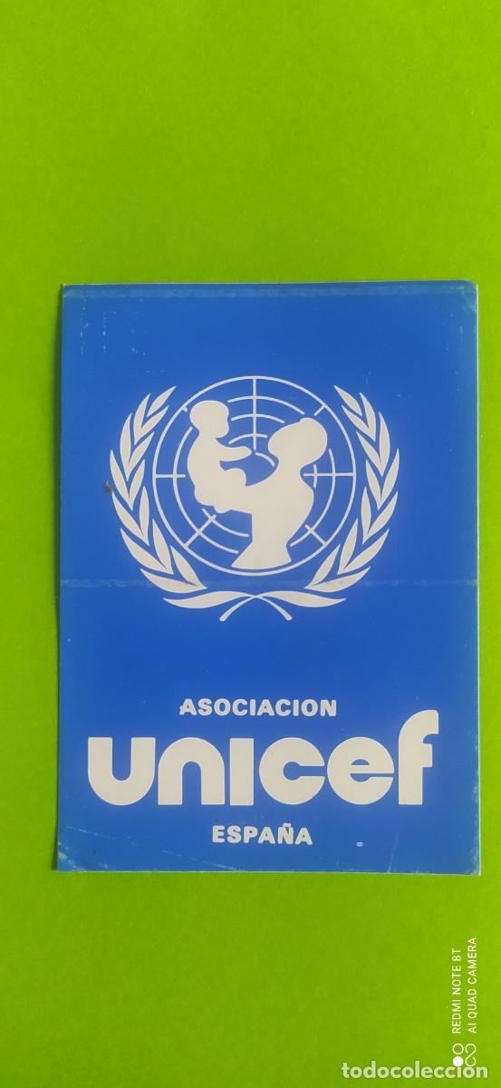 Pegatinas de colecci&oacute;n: ANTIGUA PEGATINA UNICEF NUEVA SIN USO