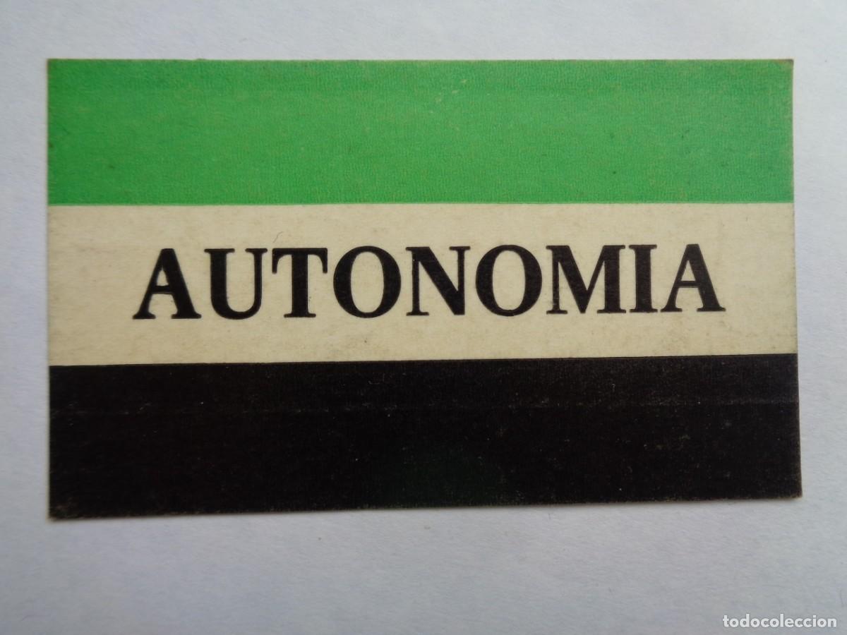Adesivi di collezione: PEGATINA POLITICA EXTREMADURA PRE AUTONIMCA, A&Ntilde;OS 70 : AUTONOMIA