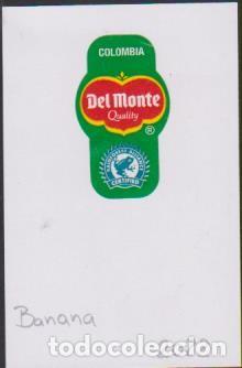 Autocolantes de cole&ccedil;&atilde;o: pegatina fruta BANANA DEL MONTE QUALITY COLOMBIA adhesivo adhesiu enganxina fruit