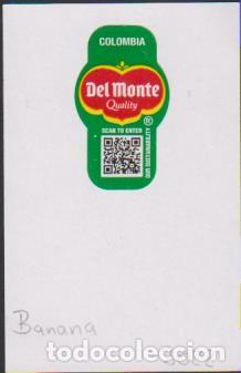 Adesivi di collezione: pegatina fruta BANANA DEL MONTE QUALITY COLOMBIA adhesivo adhesiu enganxina fruit