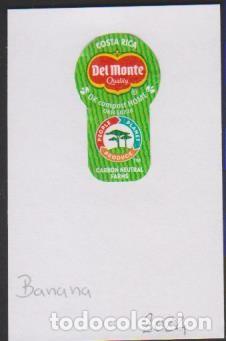Adesivi di collezione: pegatina fruta BANANA DEL MONTE QUALITY COSTA RICA adhesivo adhesiu enganxina fruit