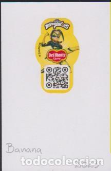 Autocolantes de cole&ccedil;&atilde;o: pegatina fruta BANANA DEL MONTE MIRACULOUS LADYBUG adhesivo adhesiu enganxina fruit