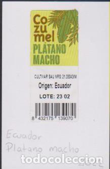Autocolantes de cole&ccedil;&atilde;o: pegatina fruta PLATANO MACHO COZUMEL ECUADOR adhesivo adhesiu enganxina fruit