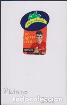 Autocolantes de cole&ccedil;&atilde;o: pegatina fruta PL&Aacute;TANO CANARIAS EL SABOR DE LA ROJA MORATA adhesivo adhesiu enganxina fruit