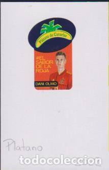 Collection stickers: pegatina fruta PL&Aacute;TANO CANARIAS EL SABOR DE LA ROJA DANI OLMO adhesivo adhesiu enganxina fruit