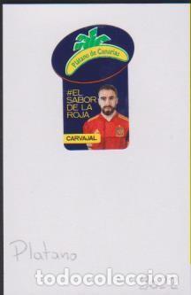 Collection stickers: pegatina fruta PL&Aacute;TANO CANARIAS EL SABOR DE LA ROJA CARVAJAL adhesivo adhesiu enganxina fruit