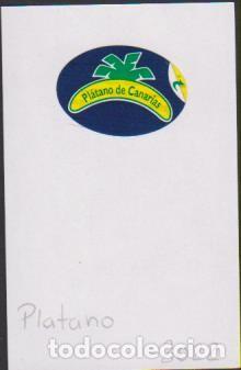 Collection stickers: pegatina fruta PL&Aacute;TANO CANARIAS adhesivo adhesiu enganxina fruit etiqueta