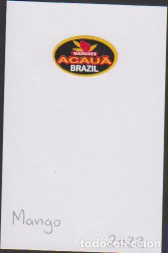 Collection stickers: pegatina fruta MANGO ACAUA BRAZIL adhesivo adhesiu enganxina fruit etiqueta
