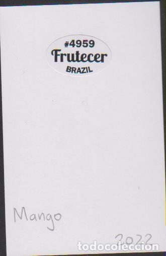 Collection stickers: pegatina fruta MANGO FRUTECER BRAZIL adhesivo adhesiu enganxina fruit etiqueta