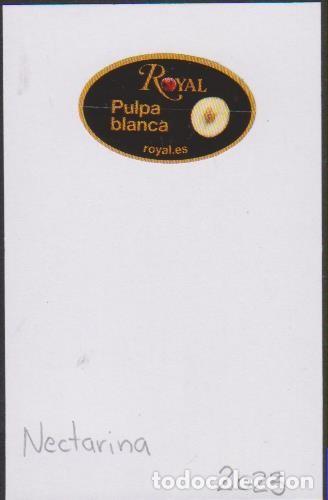 Collection stickers: pegatina fruta NECTARINA ROYAL PULPA BLANCA adhesivo adhesiu enganxina fruit etiqueta