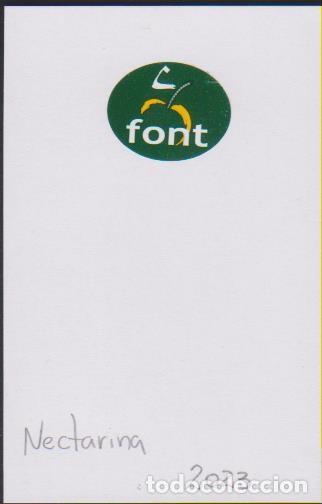 Collection stickers: pegatina fruta NECTARINA MELOCOTON ROJO FONT adhesivo adhesiu enganxina fruit etiqueta
