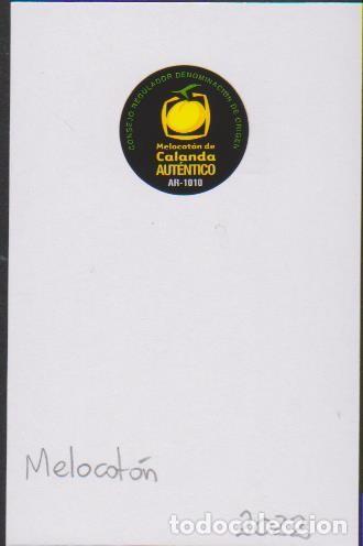 Collection stickers: pegatina fruta MELOCOTON CALANDA AUTENTICO AR1010 adhesivo adhesiu enganxina fruit etiqueta