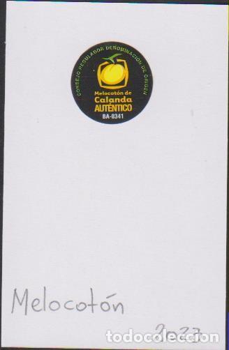 Collection stickers: pegatina fruta MELOCOTON CALANDA AUTENTICO BA0341 adhesivo adhesiu enganxina fruit etiqueta