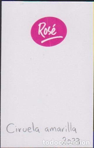 Pegatinas de colecci&oacute;n: pegatina fruta CIRUELA ROSE adhesivo adhesiu enganxina fruit etiqueta