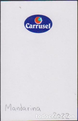 Collection stickers: pegatina fruta MANDARINA CARRUSEL adhesivo adhesiu enganxina fruit etiqueta