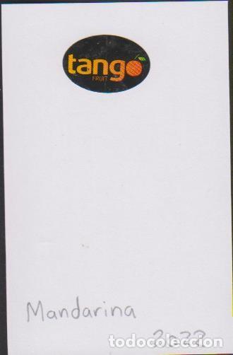 Pegatinas de colecci&oacute;n: pegatina fruta MANDARINA TANGO adhesivo adhesiu enganxina fruit etiqueta