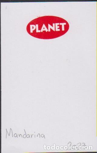 Pegatinas de colecci&oacute;n: pegatina fruta MANDARINA PLANET adhesivo adhesiu enganxina fruit etiqueta