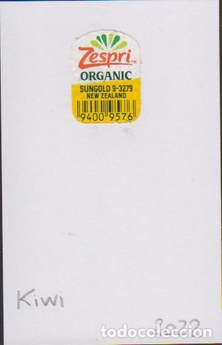 Pegatinas de colecci&oacute;n: pegatina fruta KIWI ZESPRI ORGANIC adhesivo adhesiu enganxina fruit etiqueta