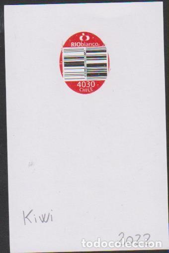 Autocollants de collection: pegatina fruta KIWI RIO BLANCO CHILE adhesivo adhesiu enganxina fruit etiqueta