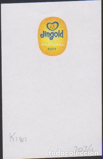Pegatinas de colecci&oacute;n: pegatina fruta KIWI JINGOLD adhesivo adhesiu enganxina fruit etiqueta