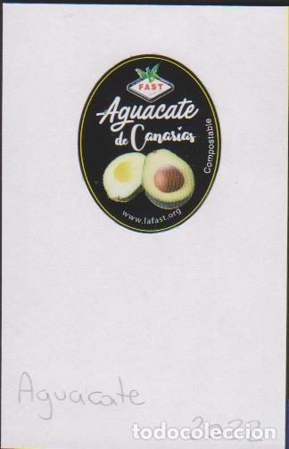 Autocollants de collection: pegatina fruta AGUACATE DE CANARIAS FAST adhesivo adhesiu enganxina fruit etiqueta