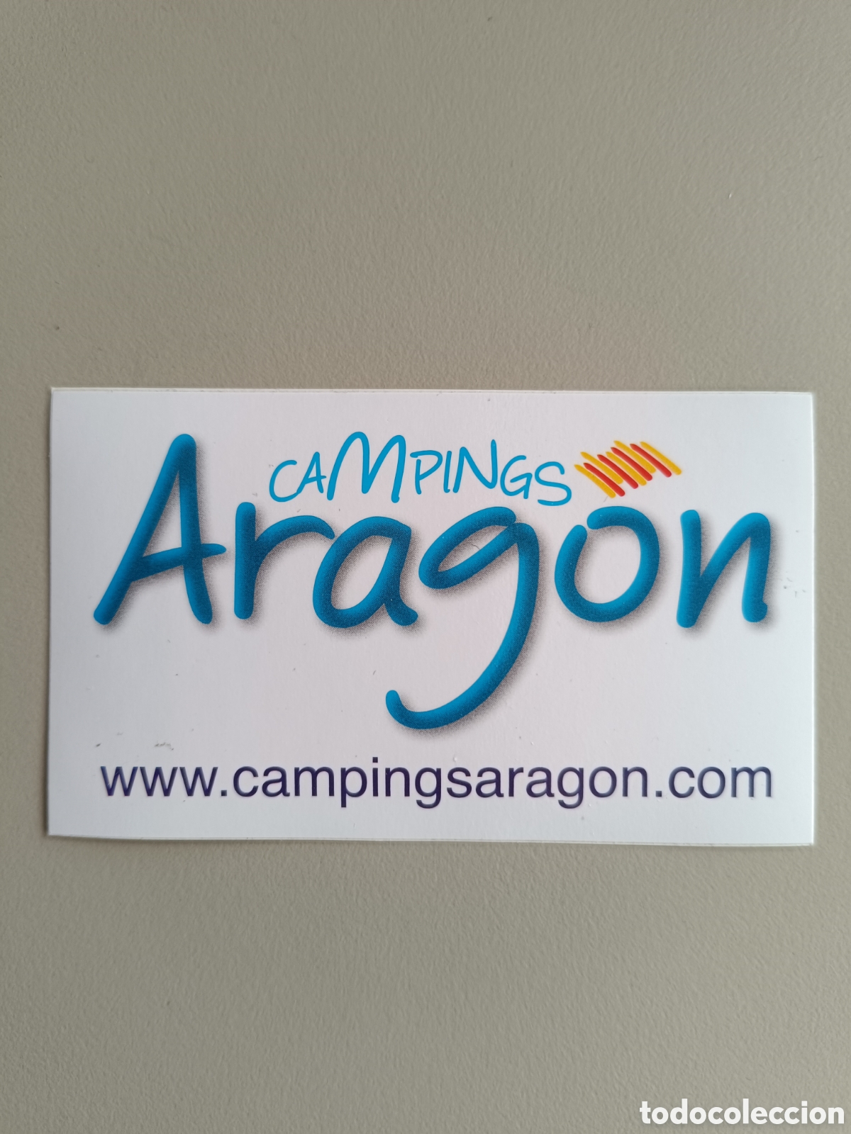 Autocolantes de cole&ccedil;&atilde;o: Pegatina Camping Aragon 10x6cm