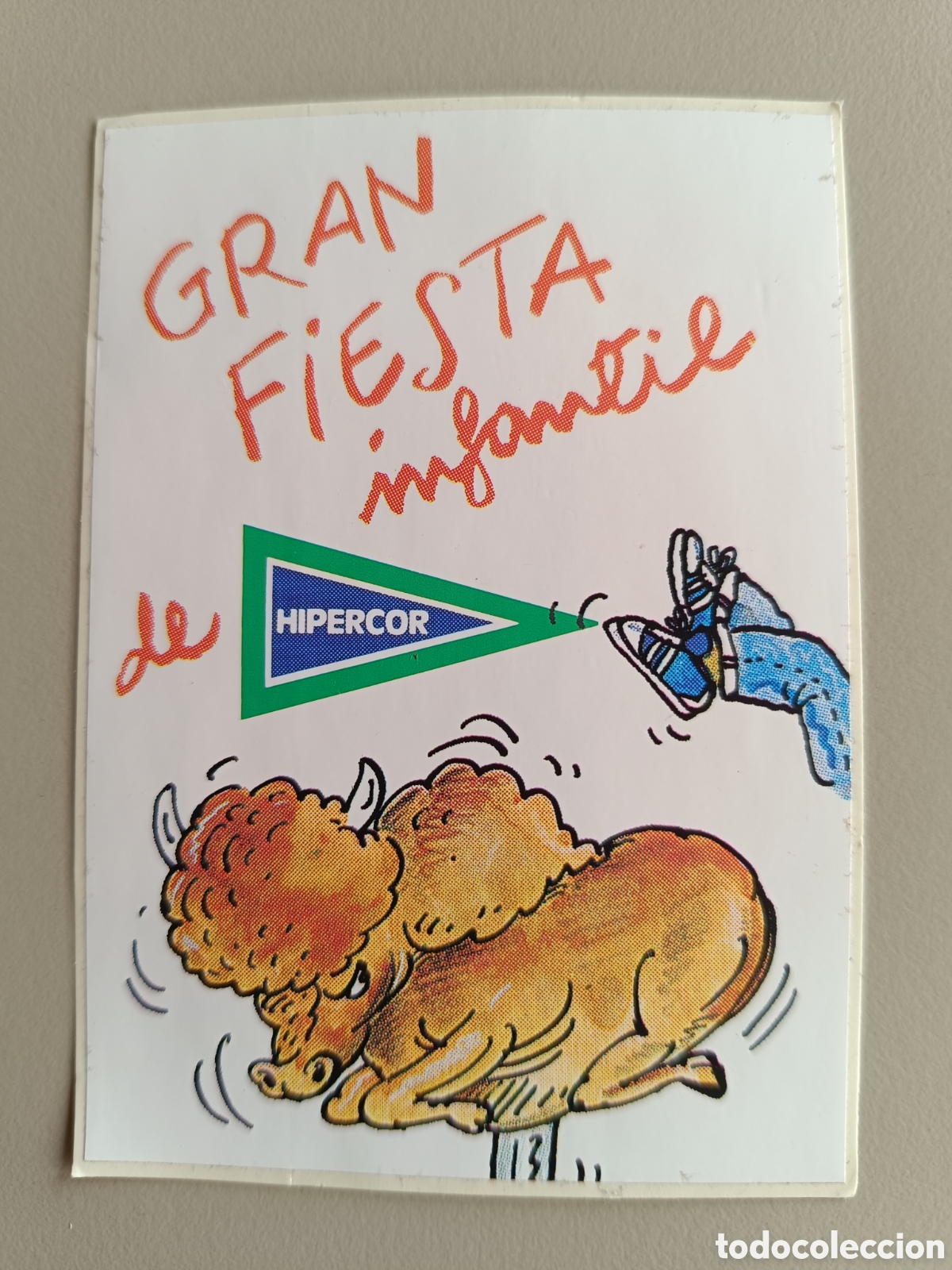 Autocolantes de cole&ccedil;&atilde;o: Pegatina fiesta infantil Hipercor 7x10cm