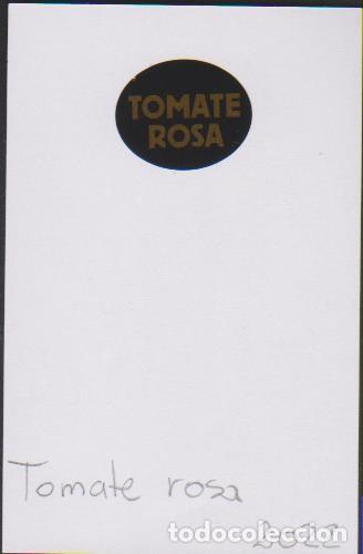 Collection stickers: pegatina fruta TOMATE ROSA adhesivo adhesiu enganxina fruit etiqueta