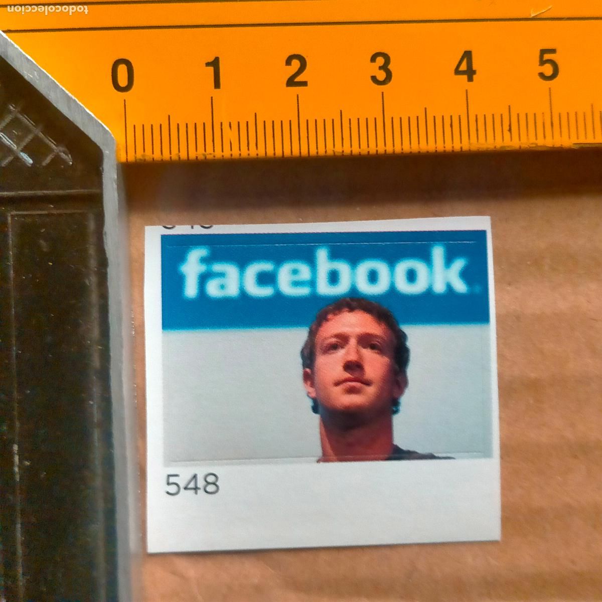 Pegatinas de colecci&oacute;n: pegatina troquelada nunca pegada - facebook - Foto 1