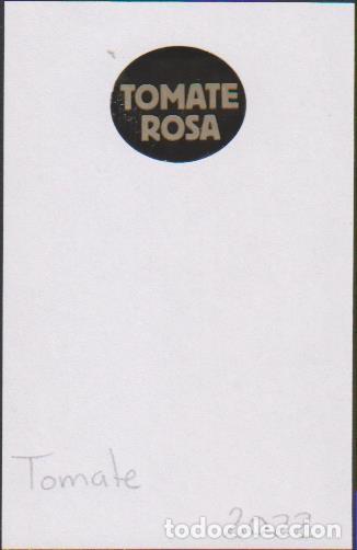 Collection stickers: pegatina fruta TOMATE ROSA adhesivo adhesiu enganxina fruit etiqueta