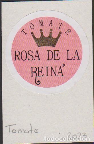 Collection stickers: pegatina fruta TOMATE ROSA DE LA REINA adhesivo adhesiu enganxina fruit etiqueta