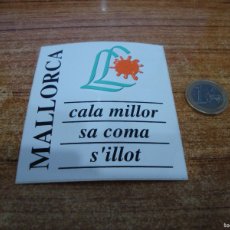Pegatinas de colección: PEGATINA SIN USAR MALLORCA CALA MILLOR SA COMA S'ILLOT