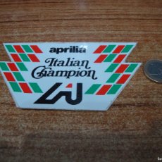 Pegatinas de colección: PEGATINA SIN USAR APRILIA ITALIAN CHAMPION