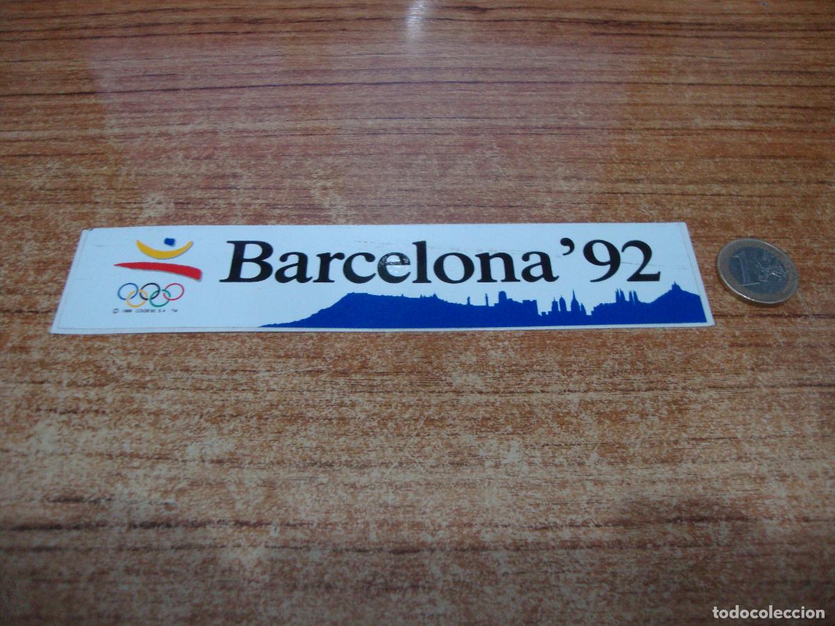 Pegatinas de colecci&oacute;n: PEGATINA SIN USAR BARCELONA 92