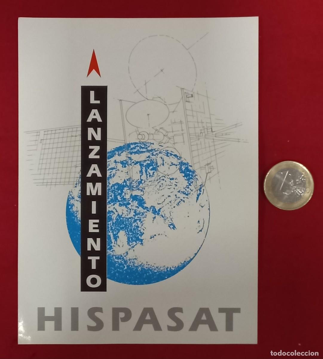 Pegatinas de colecci&oacute;n: PEGATINA LANZAMIENTO HISPASAT - 1992