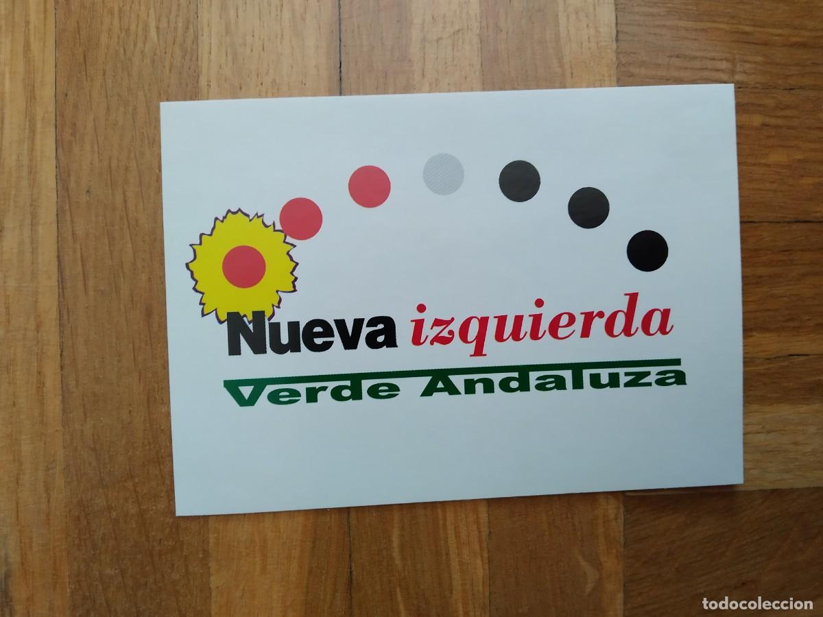 Pegatinas de colecci&oacute;n: PEGATINA POLITICA NUEVA IZQUIERDA. VERDE ANDALUZA. SIN PEGAR VER FOTOS