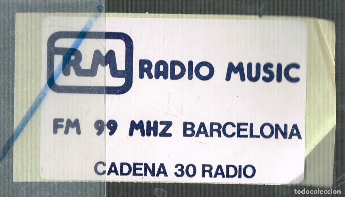 Pegatinas de colecci&oacute;n: PEGATINA RM RADIO MUSIC FM 99 MHZ BARCELONA CADENA 30 RADIO (2)
