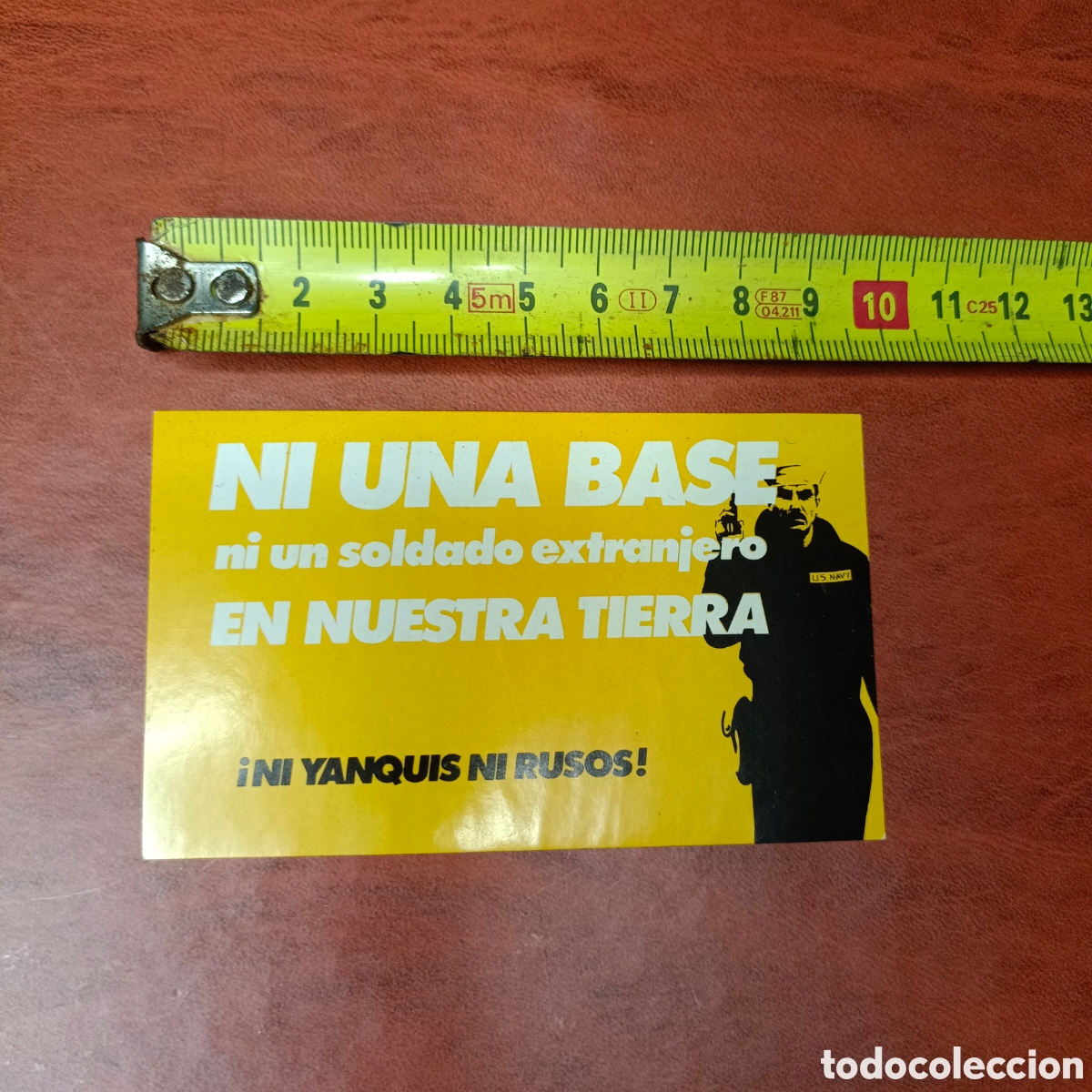 Pegatinas de colecci&oacute;n: Pegatina sin usar ni yanquis ni rusos propaganda pol&iacute;tica antigua ni una base ni un soldado extranje