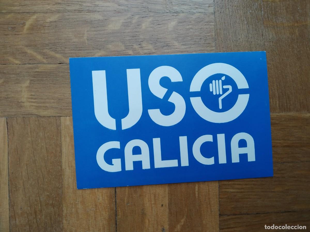 Pegatinas de colecci&oacute;n: PEGATINA POLITICA SINDICAL USO GALICIA. AZUL OSCURO. VER FOTOS SIN PEGAR