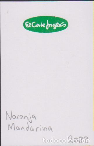 Adesivi di collezione: pegatina fruta NARANJA MANDARINA EL CORTE INGLES adhesivo adhesiu enganxina fruit etiqueta