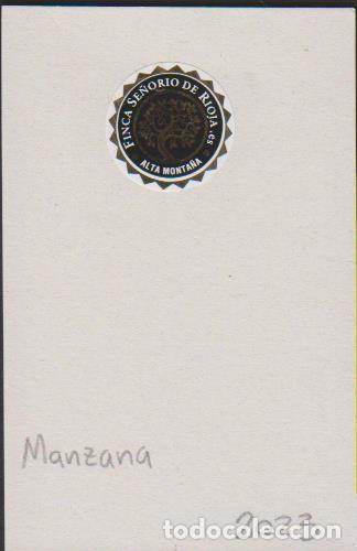 Sammlung von Aufklebern: pegatina fruta MANZANA FINCA SE&Ntilde;ORIO DE RIOJA adhesivo adhesiu enganxina fruit etiqueta