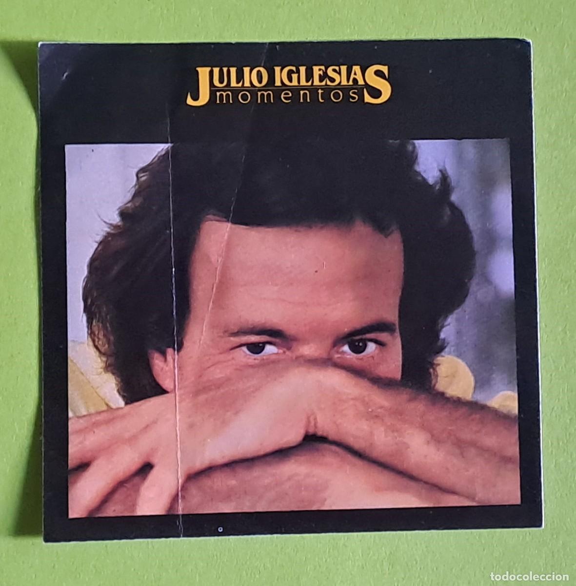 Adesivi di collezione: ANTIGUA PEGATINA JULIO IGLESIAS LP MOMENTOS A&Ntilde;O 1982
