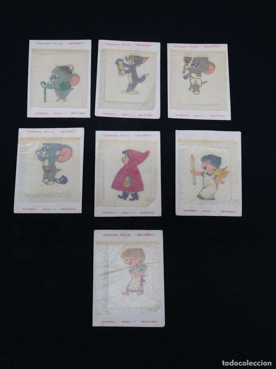 Pegatinas de colecci&oacute;n: CALCOMANIAS FLOCADA &rdquo;MECHIPITO&rdquo; - Foto 1