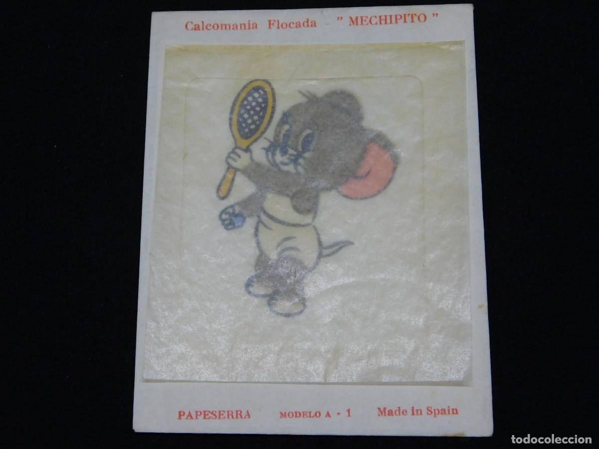 Pegatinas de colecci&oacute;n: CALCOMANIAS FLOCADA &rdquo;MECHIPITO&rdquo; - Foto 4