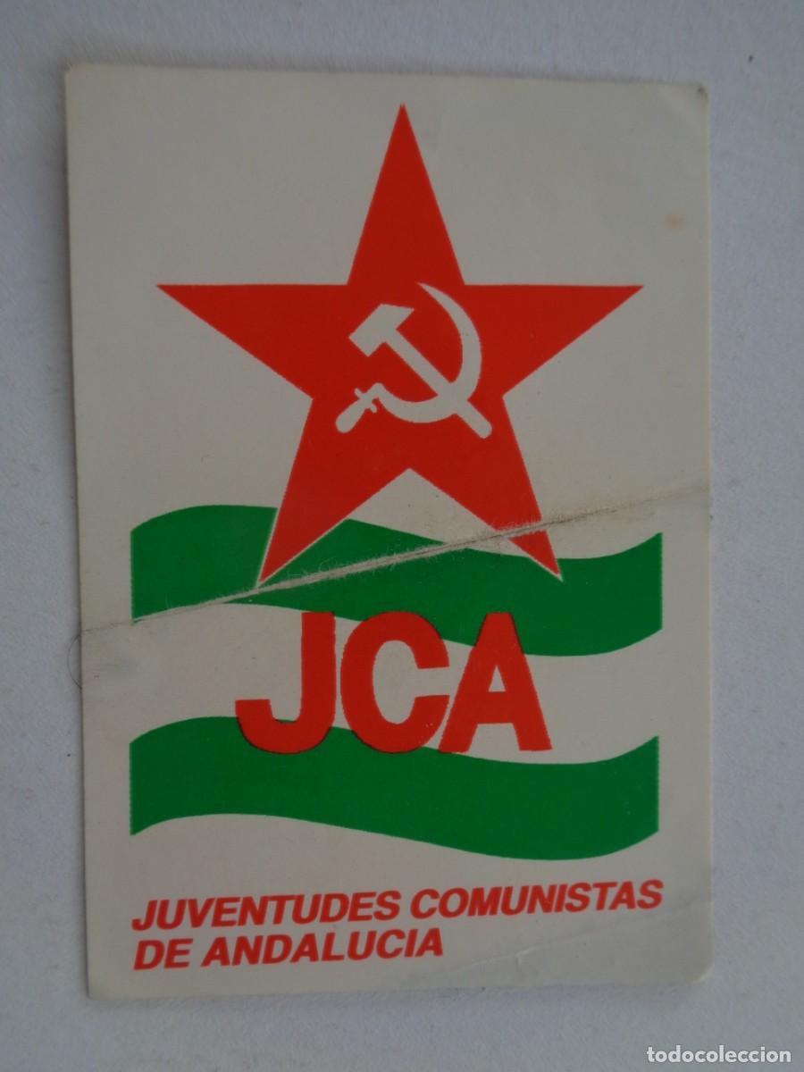 Pegatinas de colecci&oacute;n: PEGATINA POLITICA : JUVENTUDES COMUNISTAS DE ANDALUCIA , JCA