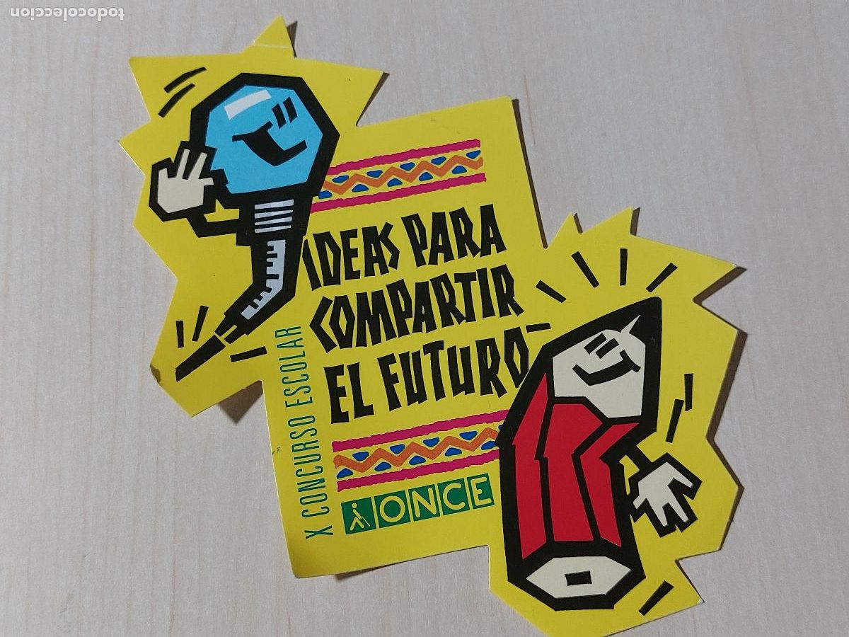 Pegatinas de colecci&oacute;n: PEGATINA - CONCURSO ESCOLAR ONCE - 12 CM