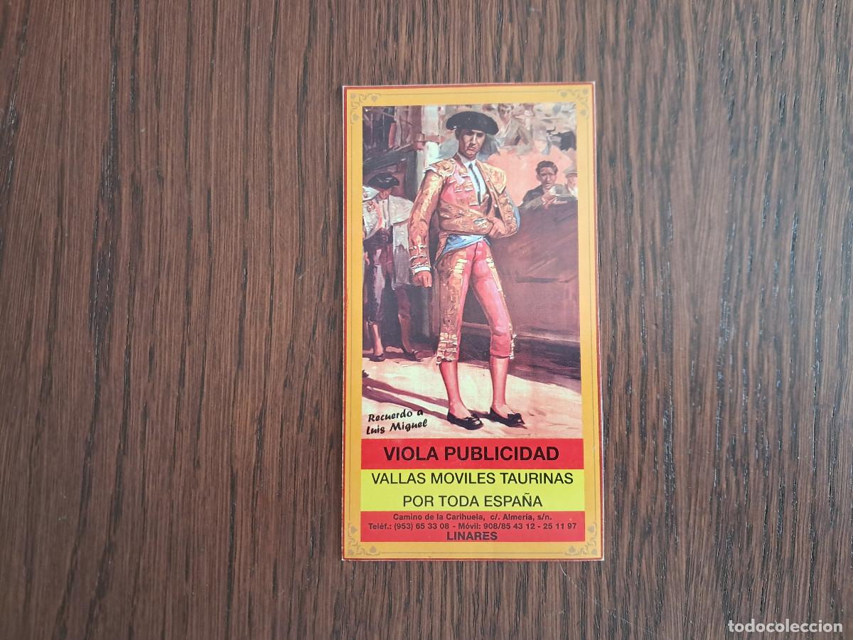 Pegatinas de colecci&oacute;n: pegatina de publicidad, Viola publicidad, vallas m&oacute;viles taurinas, Linares. Torero Luis Miguel.