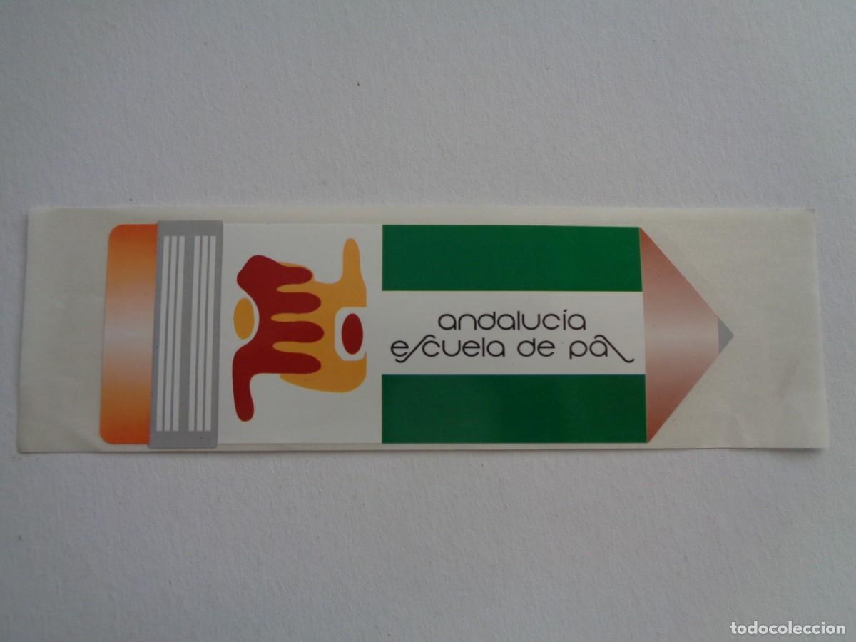 Pegatinas de colecci&oacute;n: PEGATINA POLITICA : ANDALUCIA ESCUELA DE PAZ