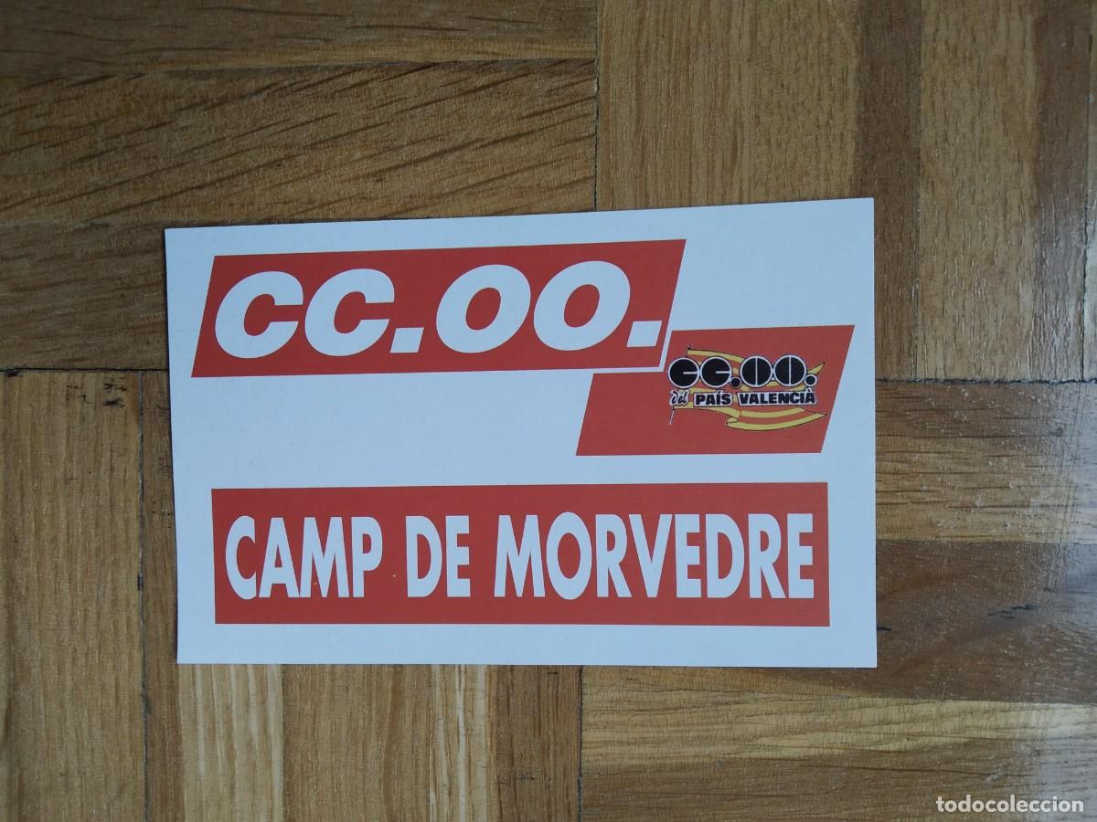Pegatinas de colecci&oacute;n: PEGATINA POLITICA SINDICAL CC.OO PAIS VALENCIA CAMP DE MORVEDRE. SIN PEGAR VER FOTOS